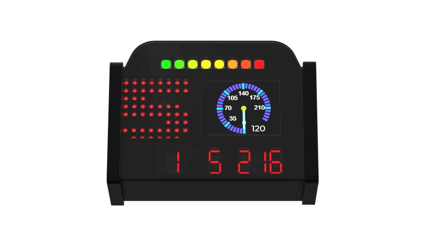 Sim Racing Dashboard Speed Display Car Steering Wheel Display Dashboard For Thrustmaster For Logitech / SIMAGIC MOZA PC