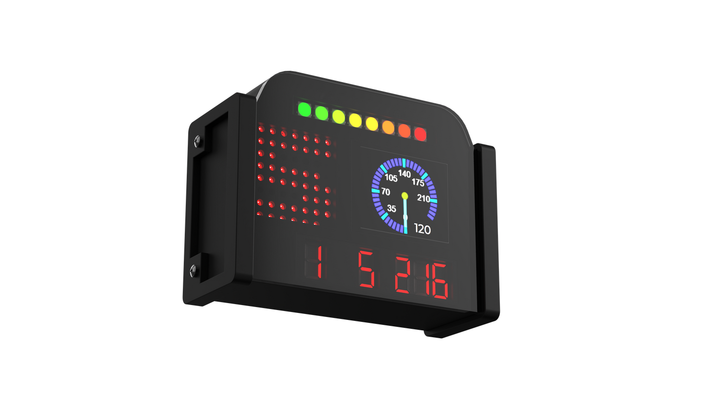 Sim Racing Dashboard Speed Display Car Steering Wheel Display Dashboard For Thrustmaster For Logitech / SIMAGIC MOZA PC