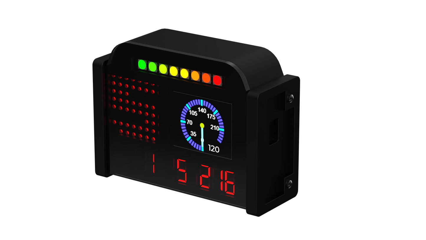 Sim Racing Dashboard Speed Display Car Steering Wheel Display Dashboard For Thrustmaster For Logitech / SIMAGIC MOZA PC