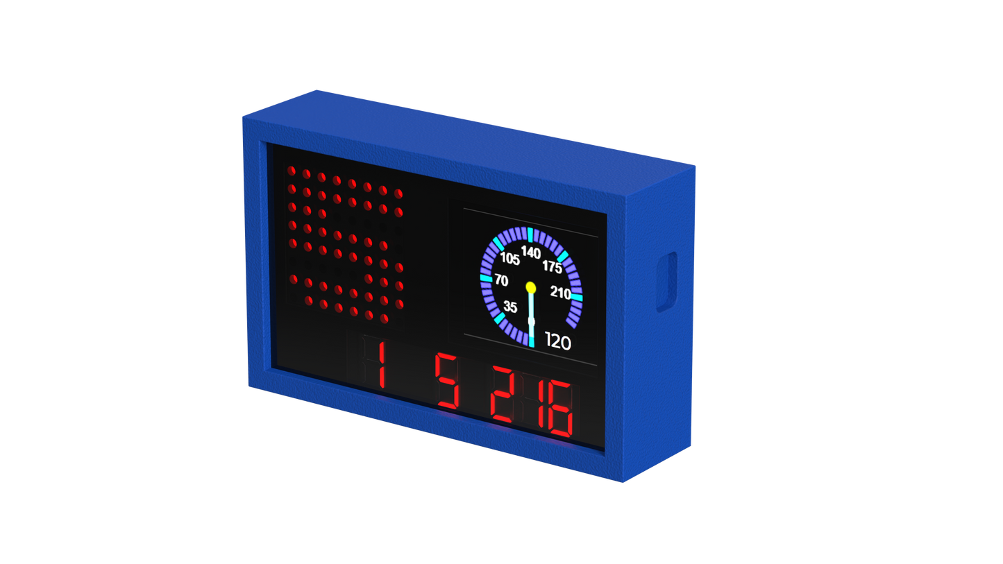 For Thrustmaster / Logitech /SIMAGIC FANATEC /MOZA Steering Wheel Simracing Car Game PC USB Meter Light Digital LED Display Mod