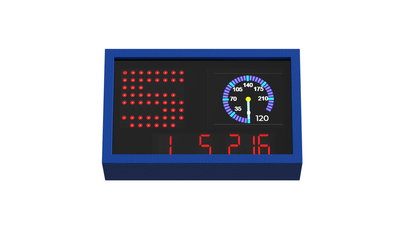 For Thrustmaster / Logitech /SIMAGIC FANATEC /MOZA Steering Wheel Simracing Car Game PC USB Meter Light Digital LED Display Mod