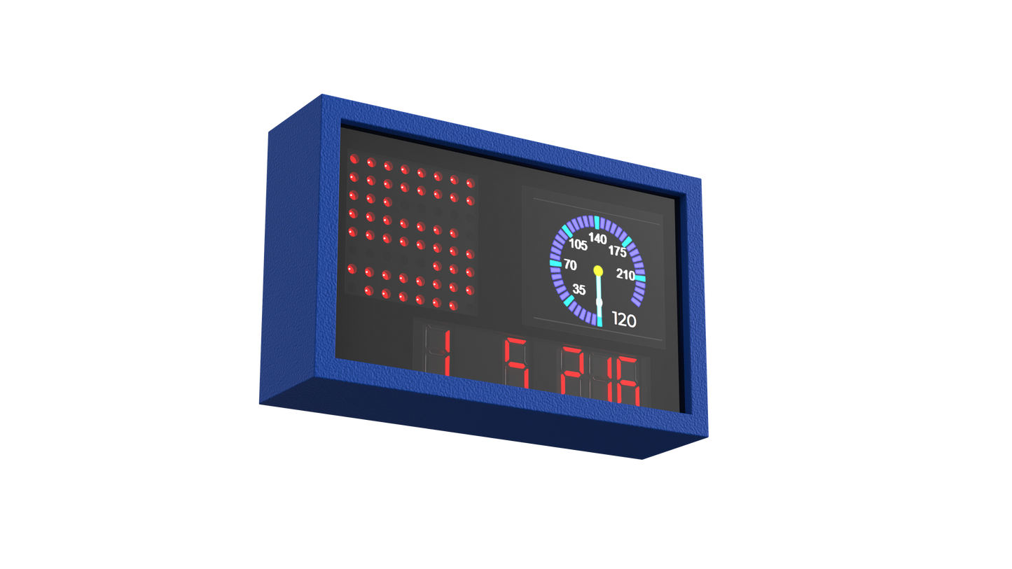 For Thrustmaster / Logitech /SIMAGIC FANATEC /MOZA Steering Wheel Simracing Car Game PC USB Meter Light Digital LED Display Mod